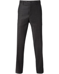 dunkelgraue Anzughose mit Schottenmuster von Pt01