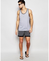 dunkelgraue Badeshorts von Asos