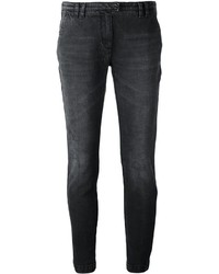 dunkelgraue enge Jeans aus Baumwolle von Eleventy