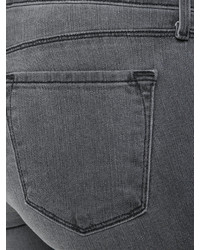 dunkelgraue enge Jeans aus Baumwolle von J Brand