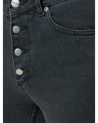 dunkelgraue enge Jeans aus Baumwolle von Anine Bing
