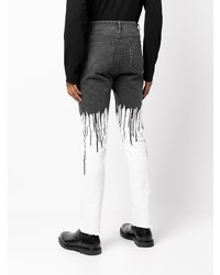 dunkelgraue bedruckte Jeans von Haculla