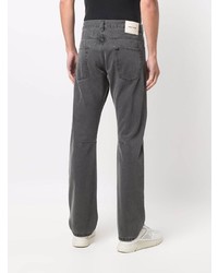 dunkelgraue bedruckte Jeans von Heron Preston