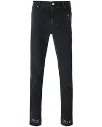 dunkelgraue bedruckte Jeans von RtA