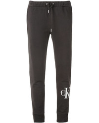 dunkelgraue bedruckte Jogginghose von Calvin Klein Jeans