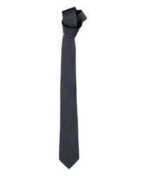 dunkelgraue bedruckte Krawatte von ENGBERS