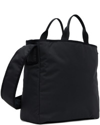dunkelgraue bedruckte Shopper Tasche aus Segeltuch von Off-White