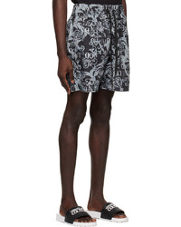 dunkelgraue bedruckte Shorts von VERSACE JEANS COUTURE