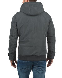 dunkelgraue bedruckte Windjacke von BLEND