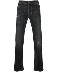 dunkelgraue bestickte Jeans von Jacob Cohen