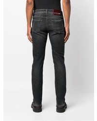 dunkelgraue bestickte Jeans von Jacob Cohen