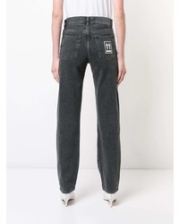 dunkelgraue bestickte Jeans von Off-White