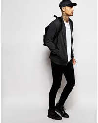 dunkelgraue Bomberjacke von Asos