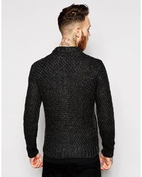 dunkelgraue Bomberjacke von Asos