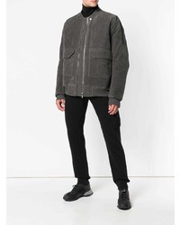 dunkelgraue Bomberjacke von Rick Owens DRKSHDW