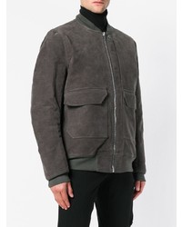 dunkelgraue Bomberjacke von Rick Owens DRKSHDW