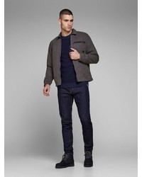 dunkelgraue Bomberjacke von Jack & Jones