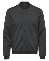 dunkelgraue Bomberjacke von Selected Homme