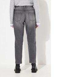 dunkelgraue Boyfriend Jeans von Ulla Popken