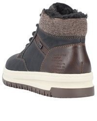 dunkelgraue Brogue Stiefel von Rieker