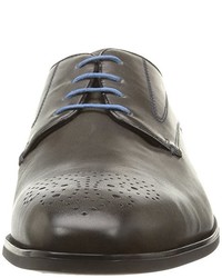 dunkelgraue Business Schuhe von Geox