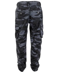 dunkelgraue Camouflage Cargohose von Urban Surface