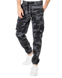 dunkelgraue Camouflage Cargohose von Urban Surface