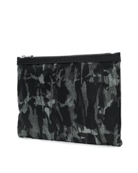 dunkelgraue Camouflage Clutch Handtasche von Dolce & Gabbana