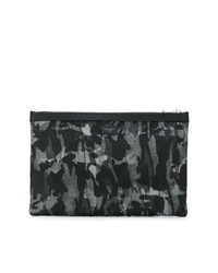 dunkelgraue Camouflage Clutch Handtasche von Dolce & Gabbana