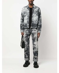 dunkelgraue Camouflage Jeans von DSQUARED2