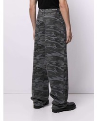 dunkelgraue Camouflage Jeans von Balenciaga