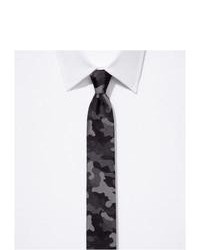 dunkelgraue Camouflage Krawatte
