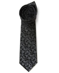dunkelgraue Camouflage Krawatte von Lanvin