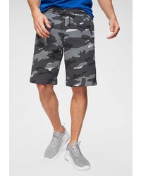 dunkelgraue Camouflage Shorts von Nike Sportswear