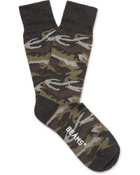 dunkelgraue Camouflage Socken