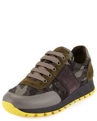 dunkelgraue Camouflage Turnschuhe