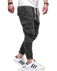 dunkelgraue Cargohose von behype