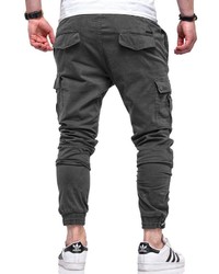 dunkelgraue Cargohose von behype