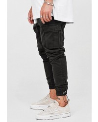 dunkelgraue Cargohose von behype