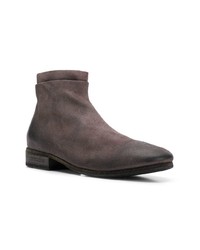 dunkelgraue Chelsea Boots aus Leder von Marsèll