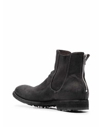 dunkelgraue Chelsea Boots aus Leder von Officine Creative