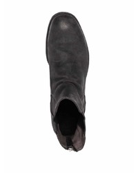 dunkelgraue Chelsea Boots aus Leder von Officine Creative