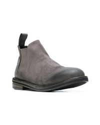 dunkelgraue Chelsea Boots aus Leder von Marsèll