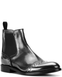 dunkelgraue Chelsea Boots aus Leder von Church's