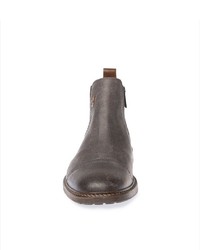 dunkelgraue Chelsea Boots aus Leder von Camp David