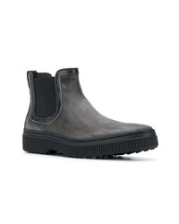 dunkelgraue Chelsea Boots aus Leder von Tod's