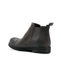 dunkelgraue Chelsea Boots aus Leder von Marsèll