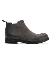 dunkelgraue Chelsea Boots aus Leder von Marsèll