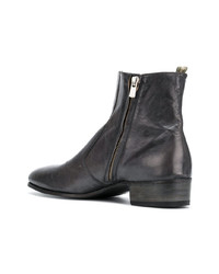 dunkelgraue Chelsea Boots aus Leder von Officine Creative