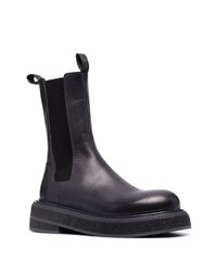 dunkelgraue Chelsea Boots aus Leder von Marsèll